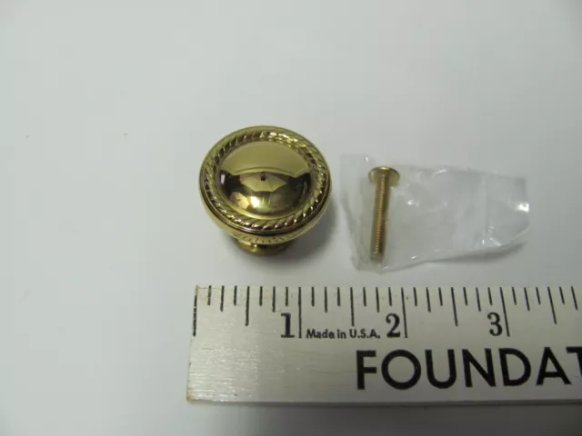 NEW 2326-3 Hollow Brass Knob Without Backplate 1-1/4" Dia Cabinet Drawer Pull