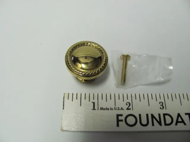 NEW Qty Of 25 2326-3 Hollow Brass Knob Without Backplate 1-1/4" Dia Drawer Pull
