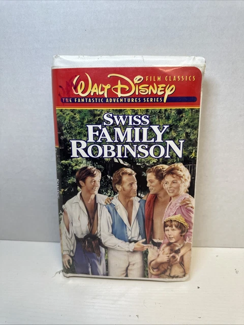 SWISS FAMILY ROBINSON VHS Home Video Disney Classic Tape Clamshell Case ...