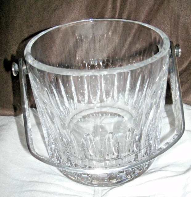 Seau à Glace En Cristal Bohème Vintage 50-60 – Style Saint Louis – Hauteur 14,5 Cm