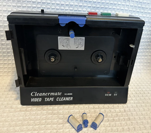 VINTAGE VHS CLEANERMATE VC8088 Video Tape Cleaner Tested Working AV