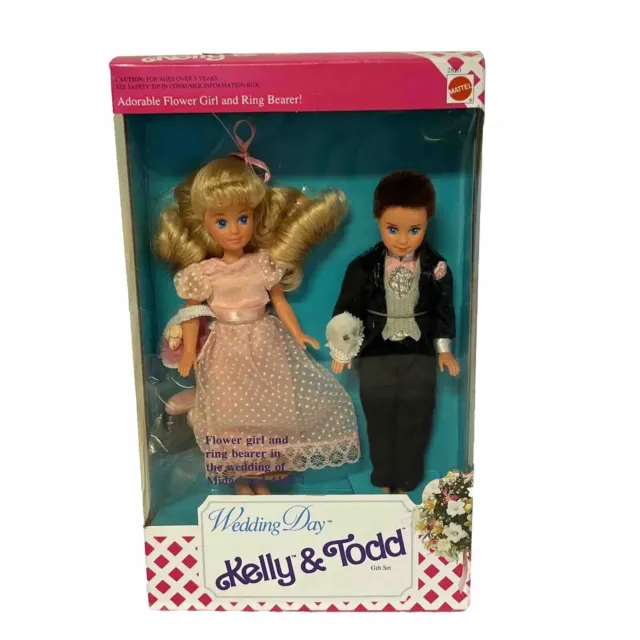 Barbie Kelly & Todd Wedding Day Doll Gift Set 1991 Mattel No. 2820 NIB