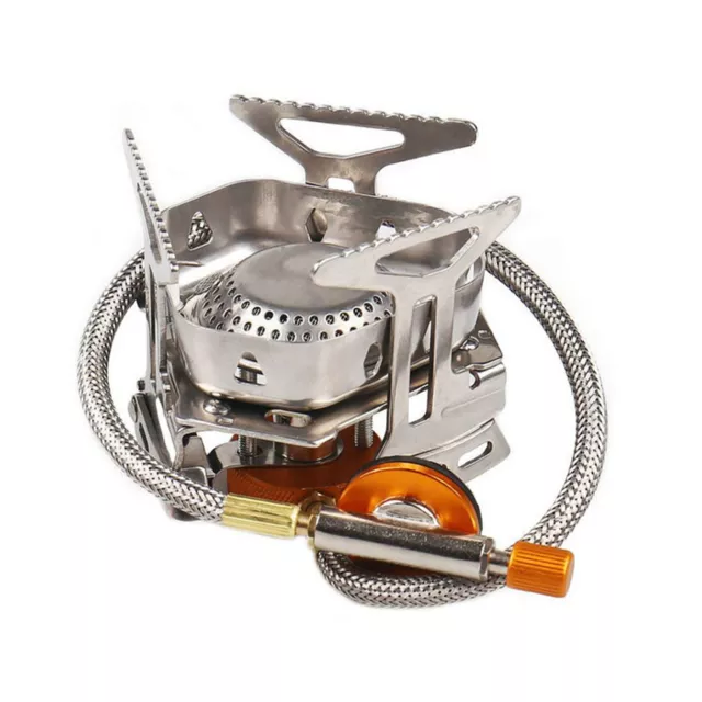 3500W Metal Windproof Camping Gas Stove Mini Outdoor Foldable Cooking Burner