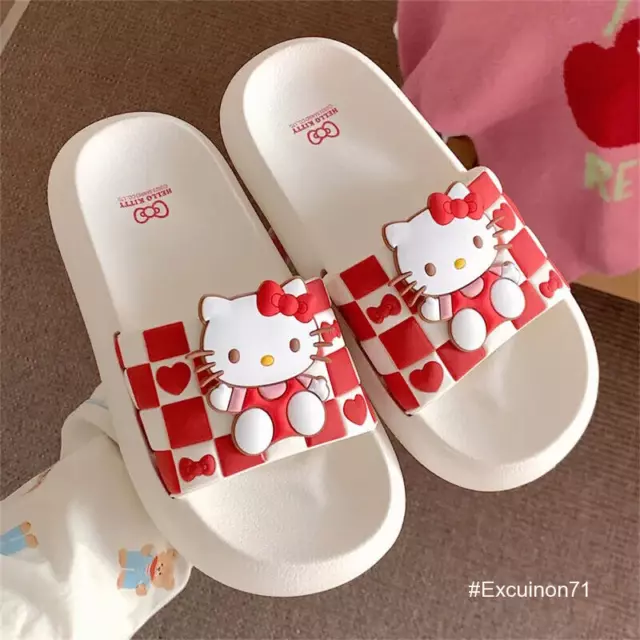 Sanrio Womens Cute Hello Kitty Kuromi My Melody Cinnamoroll New Design Slippers