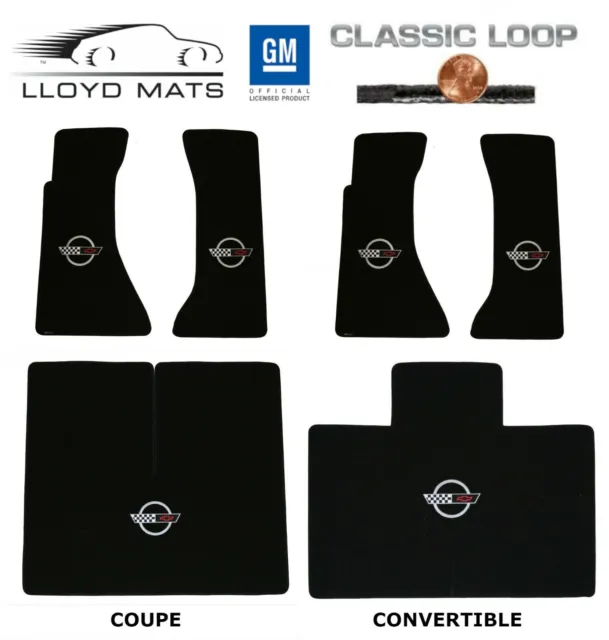 Lloyd Mats CLASSIC LOOP 3pc Floor Mat Set for 1995 to 1996 Chevrolet C4 Corvette