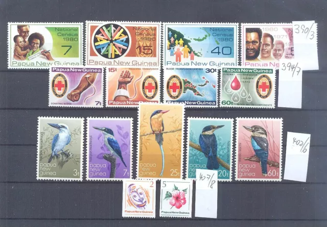 PAPUA NEUGUINEA - ex Mi.Nr. 390/408  komplette  Ausg.  postfrisch