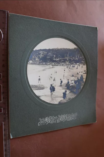tolles altes großes Foto Bondi Beach ? Sydney Australien - 1902