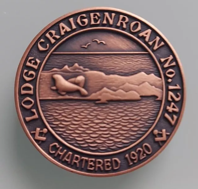 Lodge Craigenroan 1247 Scottish Masonic Copper Centenary Token