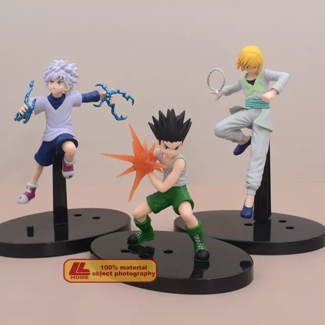 Anime HUNTER X HUNTER Killua Zoldyck Kurapika GON Battle PVC Figure toy Gift