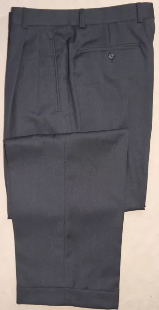 Zanella $295 Dress Pants - Men Size 33 W 31 L Charcoal Wool Duncan Pant