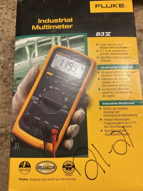 Fluke 83V Industrial Digital Multimeter - 6000 Counts (2075004)