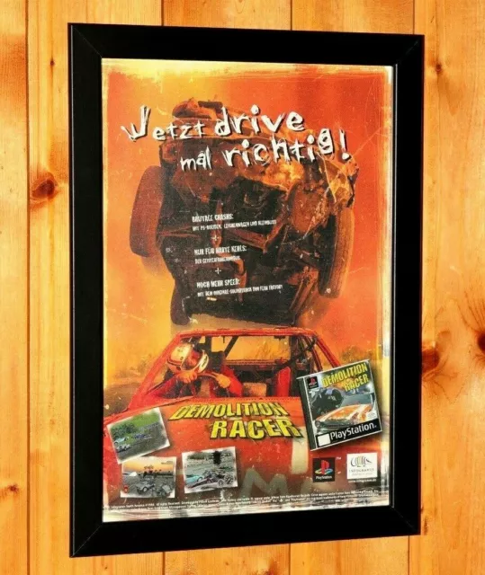 Vintage Fatal Fury Wild Ambition Playstation Original Ad Framed Poster 10x8