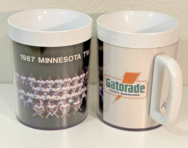 1987 MINNESOTA TWINS Baseball Team Thermo Serv Insulated Mug Appx 4 x 3"  $27.78 - PicClick CA