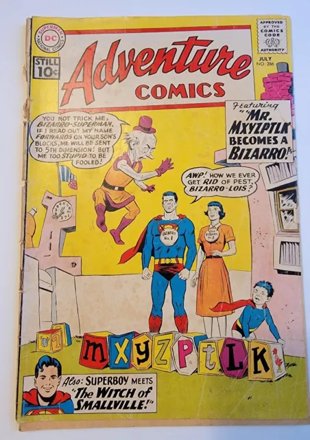 Adventure Comics #286 F 1959 Mr. MXYZPTLK Superboy, Supergirl Vintage Silver Age