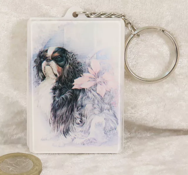 Unbranded King Charles Spaniel address book on keyring new pedigree dog