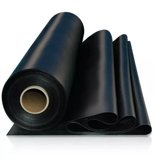 Solid  Black Rubber Sheet X 1.4Mtr Wide Various Thicknesses Available