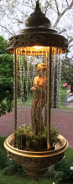 VINTAGE HANGING OIL Rain Lamp Venus Goddess Swag Lamp 32 Creators