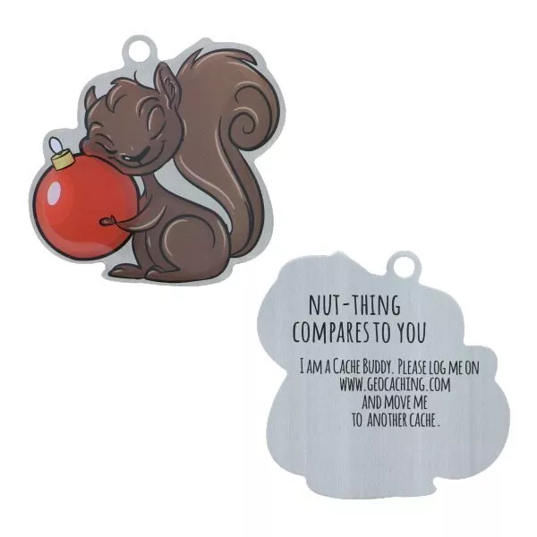 Nut-Thing Compares Token You Trackable Geocaching Travelbug Christmas
