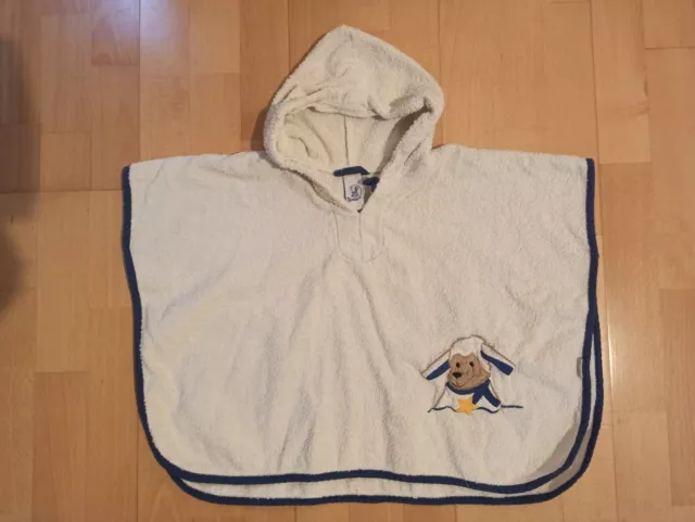 Sterntaler Baby Badeponcho Gr. 62/68 , Baby Kaputzenhandtuch