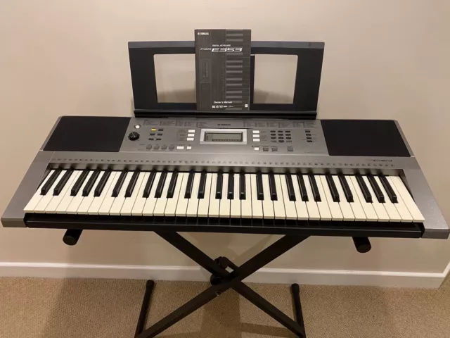 Yamaha PSRE353 61 Note Portable Keyboard + Stagg Adjustable Stand