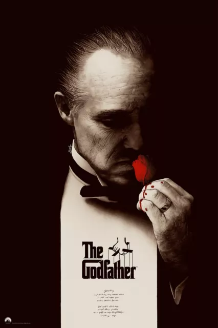 LE PARRAIN - Affiche de Cinéma - Poster du Film - Brando, Al Pacino, Coppola