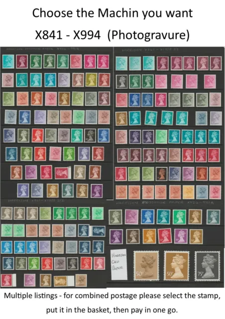 GB Excellent État Machin Photo 1971-1993 X841-X994 MNH Démonté Nhm - Plusieurs -