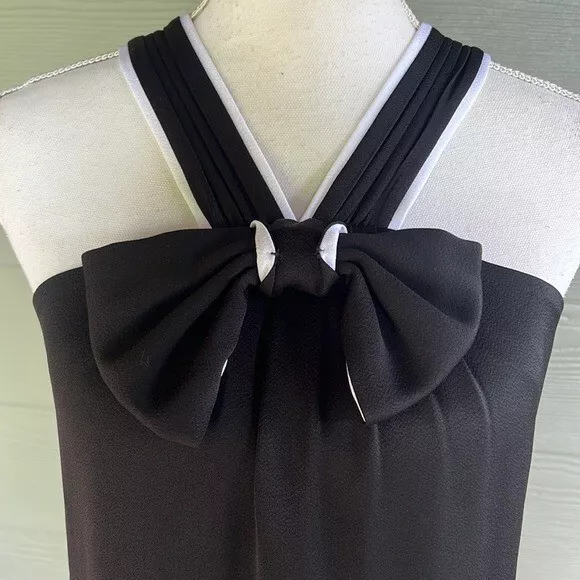 Shoshanna Halter Dress with Bow Detail 2