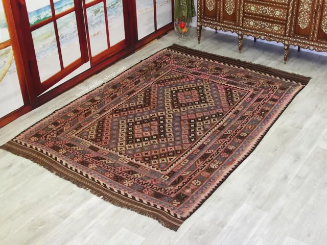 272x193 cm orient Teppich Afghan Uzbek Nomaden Planzenfarbe kelim kilim No:237