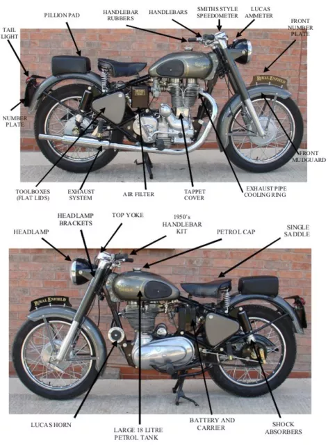 ROYAL ENFIELD 350/500 BULLET 1965 - 2008 Owners, Service, parts, tuning Manuals