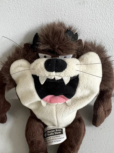 VTG WARNER BROS Studio Store Taz Looney Tunes Plush Soft Toy 1999 Rare