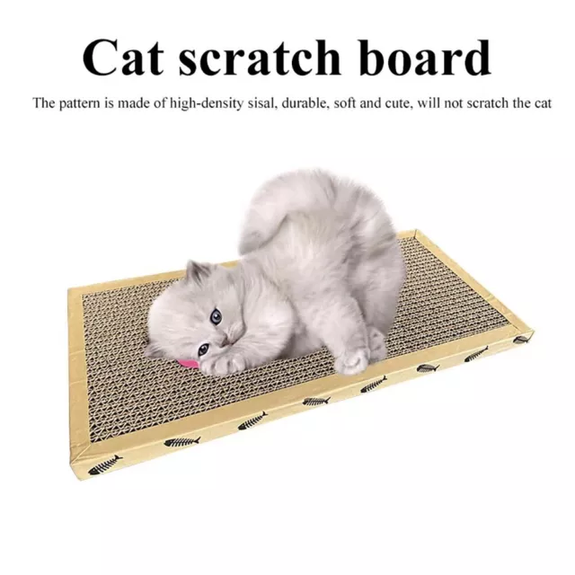 fr Cat Scratching Board Kitten Corrugated Pad Cat Paw Grinding Pad Pet Nest (Mou