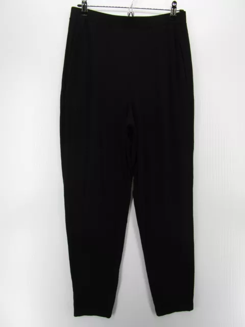 Eileen Fisher Pants Women Small Black Leggings Skinny Casual Preppy Pull On Knit