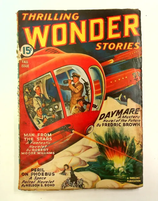 Thrilling Wonder Stories Pulp Nov 1943 Vol. 25 #1 GD/VG 3.0