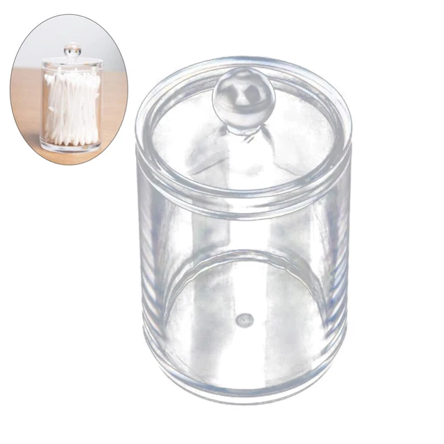 Almohadillas de maquillaje frasco algodón brote contenedor
