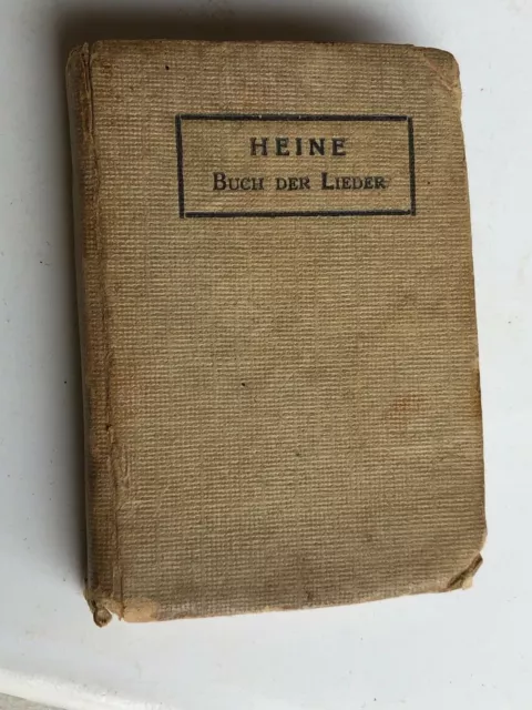 1907 Minilibro Heinrich Heine - Buch Der Lieder - 6X4,5- Lingua Tedesca