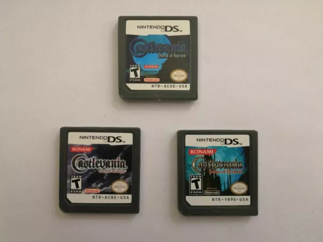 Castlevania Portrait Of Ruin/Order Of Ecclesia/Dawn Of Sorrow Game Nintendo DS