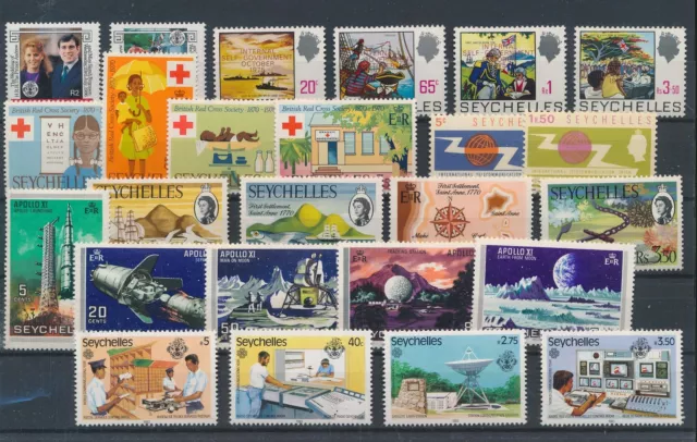 LR50158 Seychelles selection of nice stamps fine lot MNH