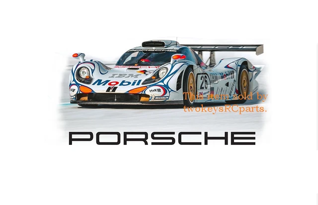 Décalcomanies Porsche 911 GT1 LM Le Mans 1996 - Échelle 1/43 - Occasion Pour Maquette
