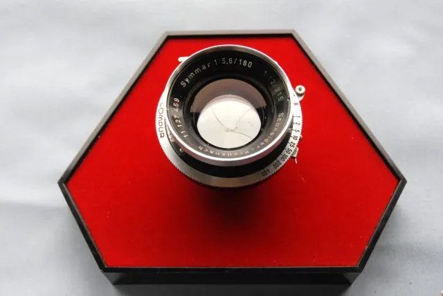 Schneider-Kreuznach Symmar 180mm 1:5.6  315mm 1:12 Synchro-Compur Shutter Lens