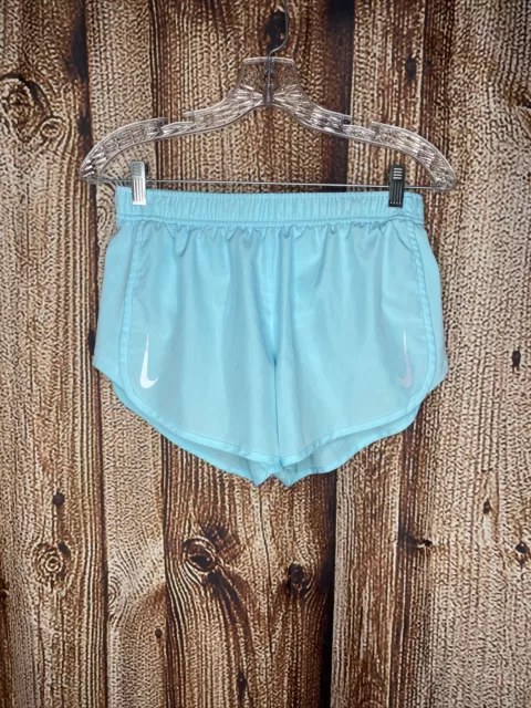 NIKE LADIES BLUE Drifit Shorts New Size Medium £7.99 - PicClick UK