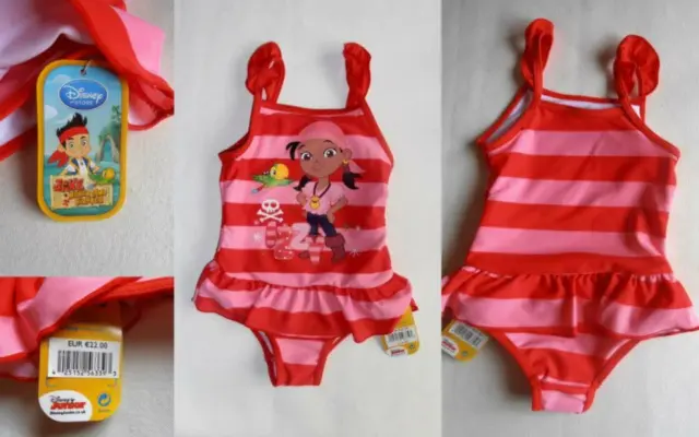 Costume da Bagno Intero bambina IZZY 2-3 anni NUOVO ORIGINALE DISNEY