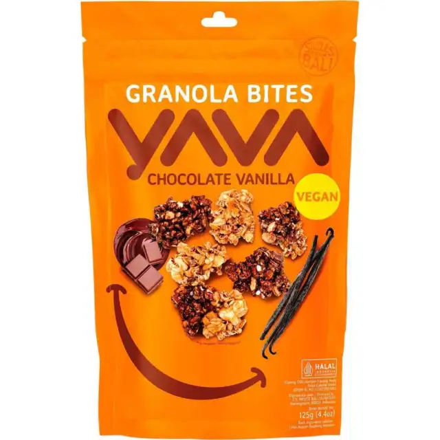YAVA Chocolate Vanilla Granola Bites 125g