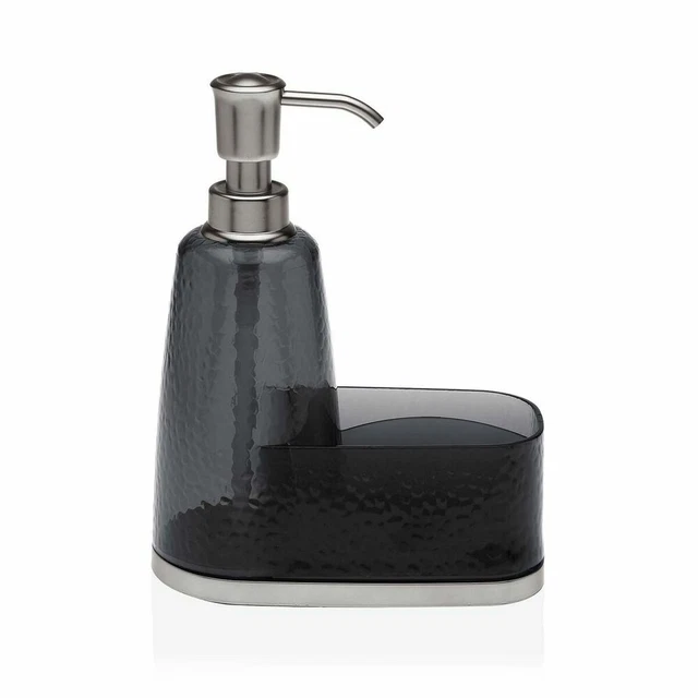 Dispensador de Jabón Versa Negro Poliestireno [8 x 19,5 x 16 cm]