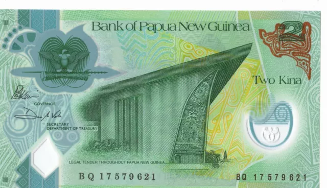 PAPUA NEW GUINEA 2 Kina 2017 P28 UNC Polymer Banknote