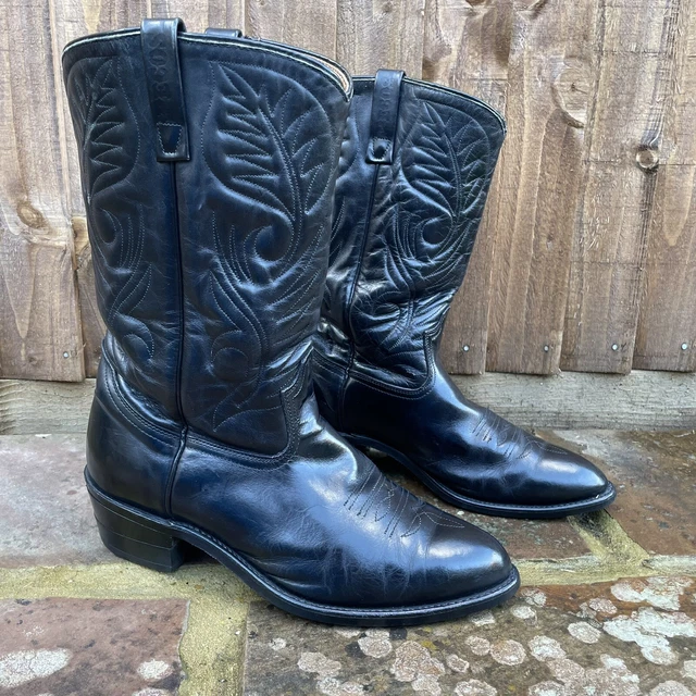 VINTAGE RED WING Pecos Black Leather Pull On Cowboy Boots Size UK 10 US 11 D 149.99 PicClick UK