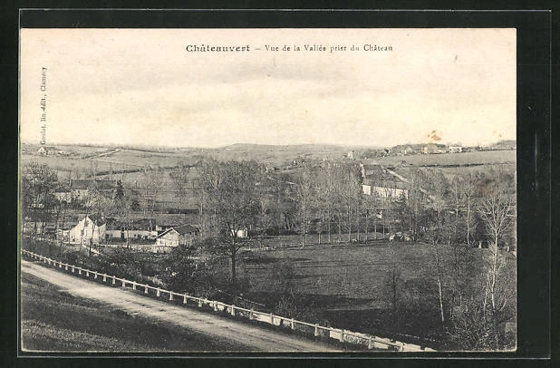 CPA Chateauvert, Vue de la Vallee prise du Chateau