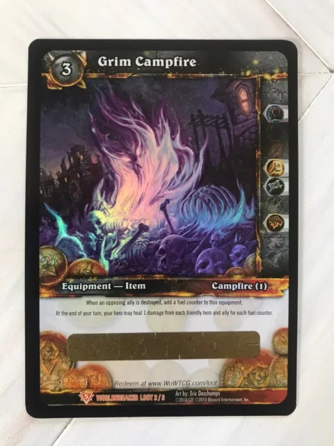 CHOOSE Pick your WOW TCG Loot Card Unscratched World of Warcraft Grim Campfire