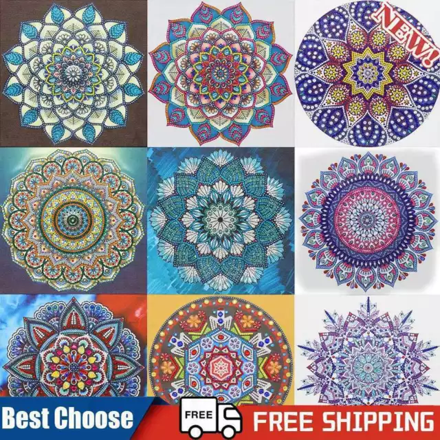 5D DIY Special Shaped Diamond Painting Mandala Cross Stitch Craft Kits Wall Art
