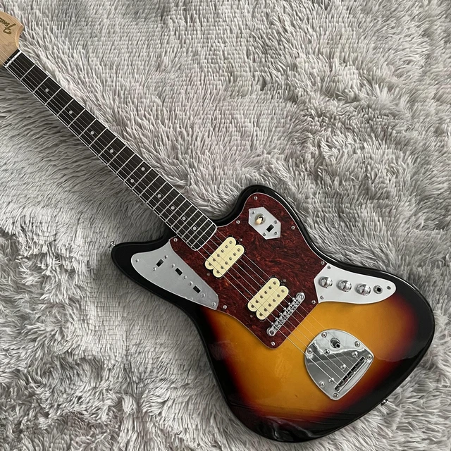 JAGUAR ELECTRIC GUITAR Sunburst 6 String Ebony Fretboard 2 Humbucker