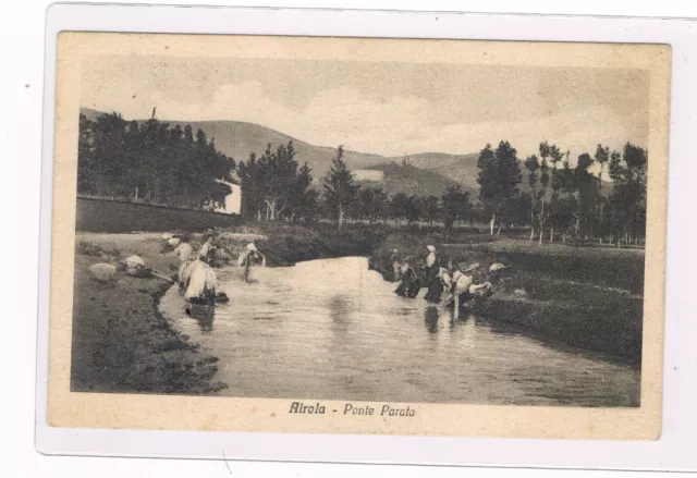 airola benevento ponte parata lavandaie sul fiume isclero animata spedita 1927